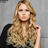 Amp up your look This easy one piece hair extension adds enviable length and lush, bouncy curls to your existing hairstyle in an instant. Tru2Life&#174; heat stylable synthetic fiber can be styled with heat tools on a moderate setting and looks so natural its virtually indistinguishable from real hair. Extension attaches securely with pressure sensitive clips. Length: 22. Weight: 4. 2 oz.