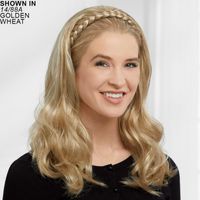 Braided Headband Hair Piece With Long Curls By Paula Young